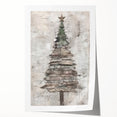 Classic Christmas Tree Art Print - Elegant Holiday Wall Decor Accent