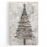 Classic Christmas Tree Art Print - Elegant Holiday Wall Decor Accent