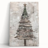 Classic Christmas Tree Art Print - Elegant Holiday Wall Decor Accent