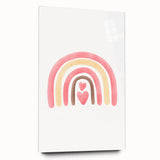 Playroom Wall Art - Heart Rainbow Kids Room Wall Decor