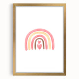 Playroom Wall Art - Heart Rainbow Kids Room Wall Decor