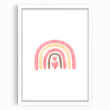 Playroom Wall Art - Heart Rainbow Kids Room Wall Decor
