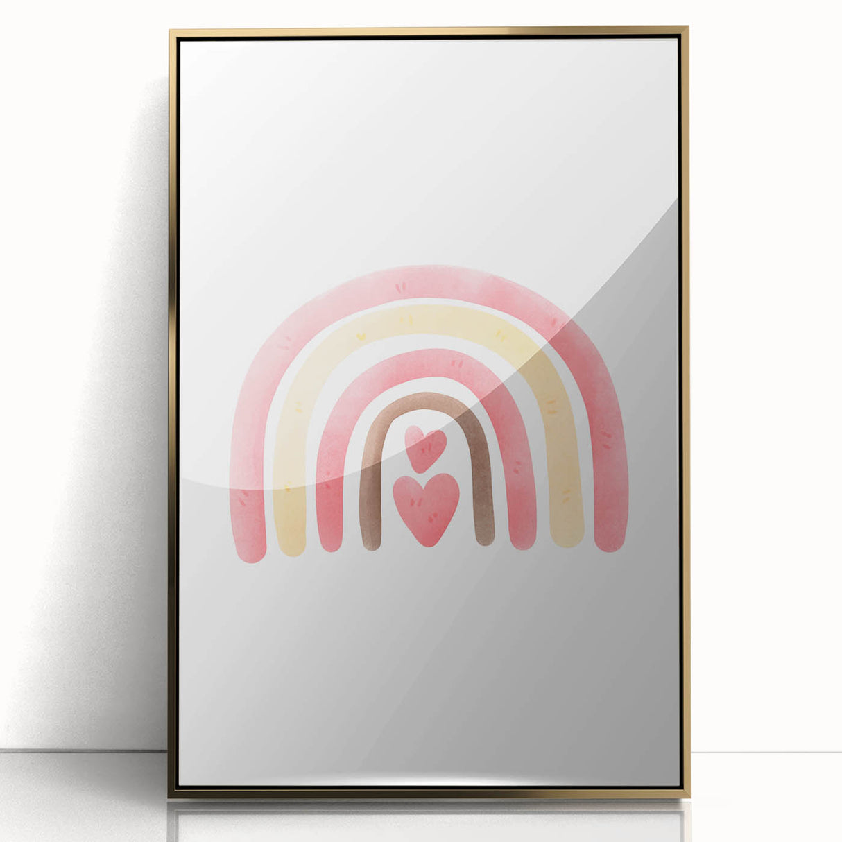 Playroom Wall Art - Heart Rainbow Kids Room Wall Decor