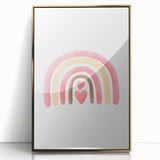 Playroom Wall Art - Heart Rainbow Kids Room Wall Decor