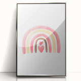 Playroom Wall Art - Heart Rainbow Kids Room Wall Decor