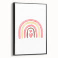 Playroom Wall Art - Heart Rainbow Kids Room Wall Decor