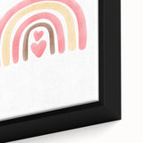 Playroom Wall Art - Heart Rainbow Kids Room Wall Decor