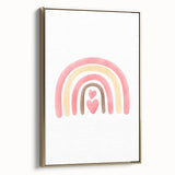 Playroom Wall Art - Heart Rainbow Kids Room Wall Decor