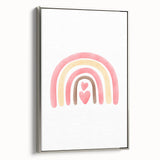 Playroom Wall Art - Heart Rainbow Kids Room Wall Decor
