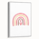 Playroom Wall Art - Heart Rainbow Kids Room Wall Decor