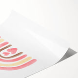 Playroom Wall Art - Heart Rainbow Kids Room Wall Decor