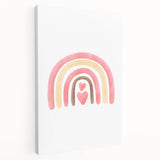 Playroom Wall Art - Heart Rainbow Kids Room Wall Decor