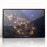 Framed acrylic artwork of vibrant canyons in rich earth tones, showcasing depth and texture, ideal for enhancing modern home decor. Perfect for nature enthusiasts.