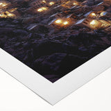 Landscape canvas print showcasing vibrant canyons in rich earthy tones, expertly rolled for easy display. Ideal for nature-themed decor, adding depth to any space.