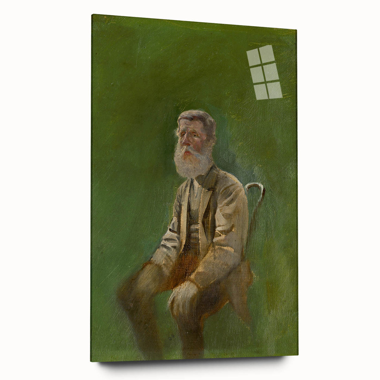 Modern Wall Art: Mednyánszky’s Study of a Seated Man in Earth Tones