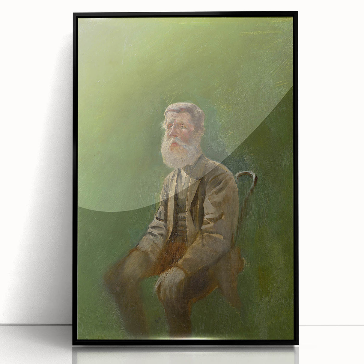 Modern Wall Art: Mednyánszky’s Study of a Seated Man in Earth Tones
