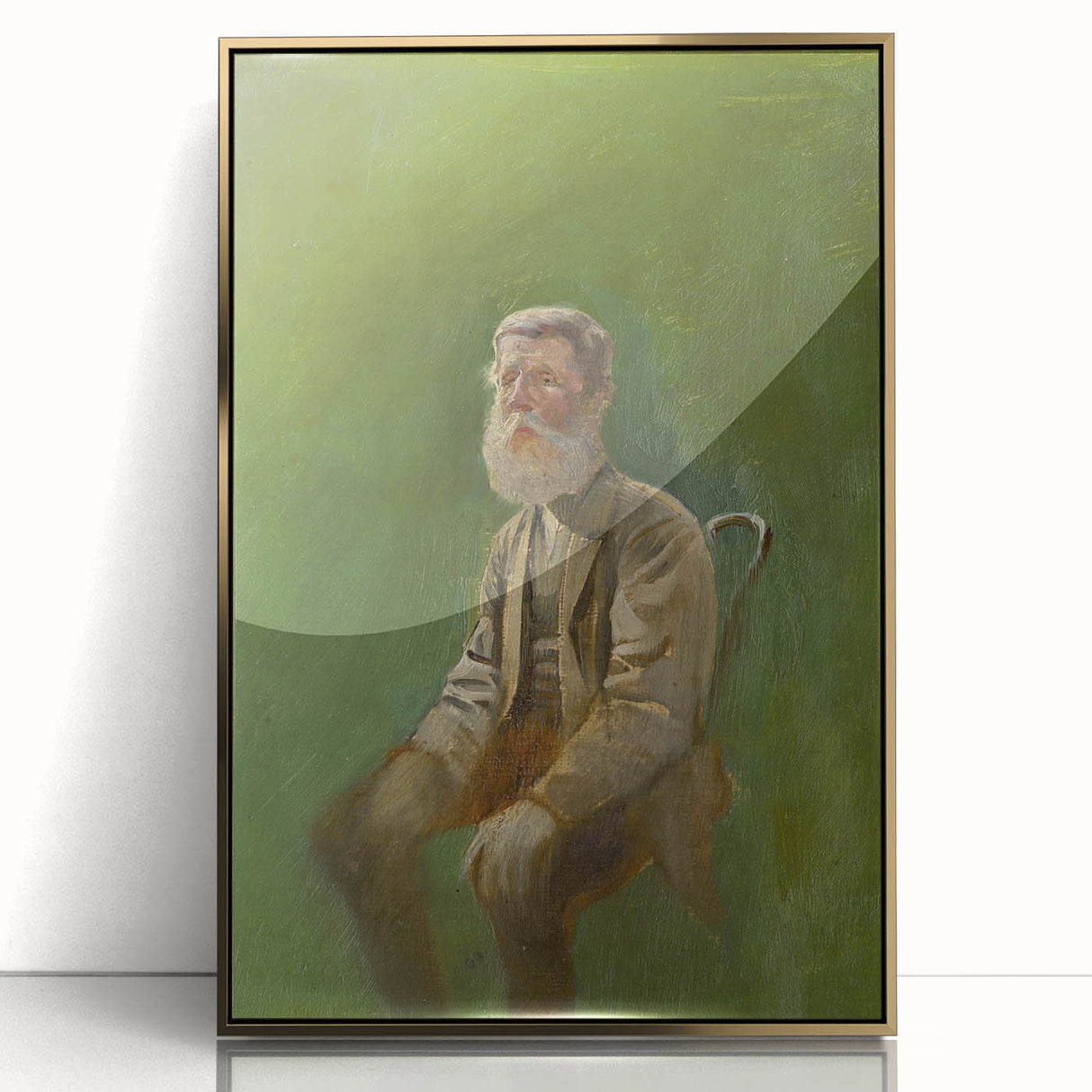 Modern Wall Art: Mednyánszky’s Study of a Seated Man in Earth Tones