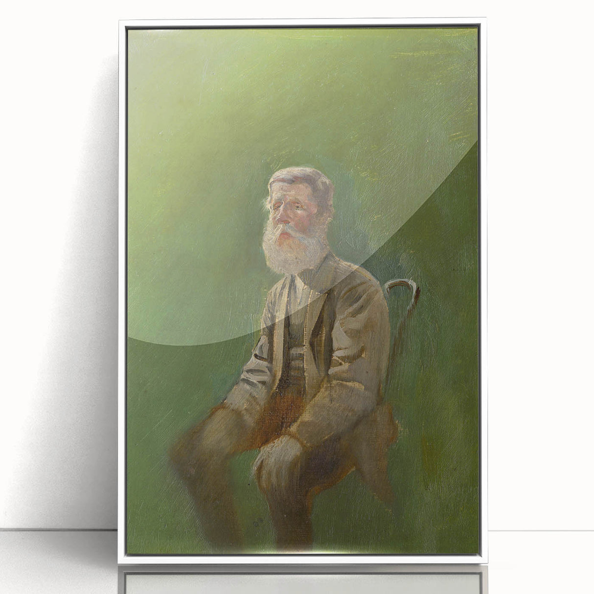 Modern Wall Art: Mednyánszky’s Study of a Seated Man in Earth Tones