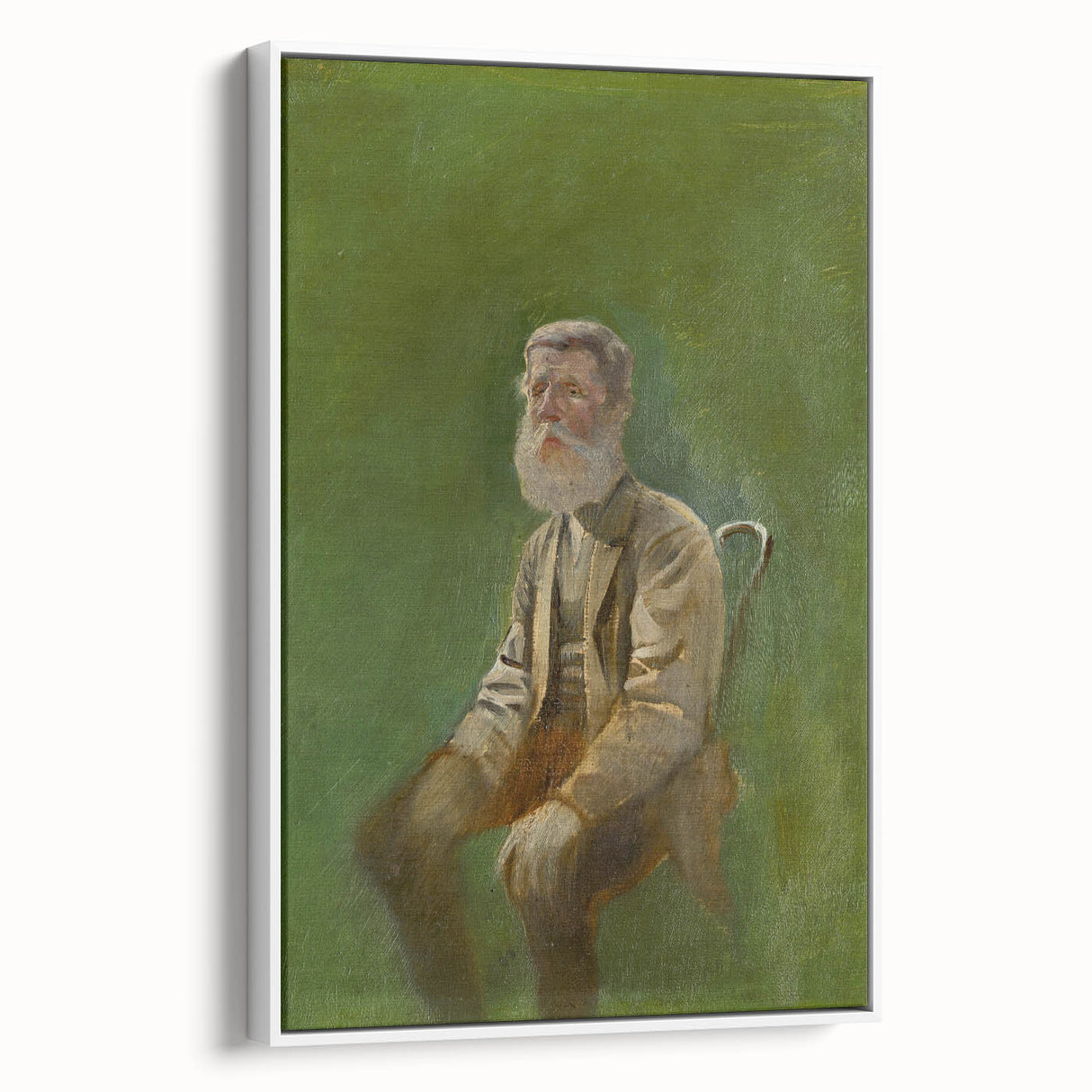 Modern Wall Art: Mednyánszky’s Study of a Seated Man in Earth Tones