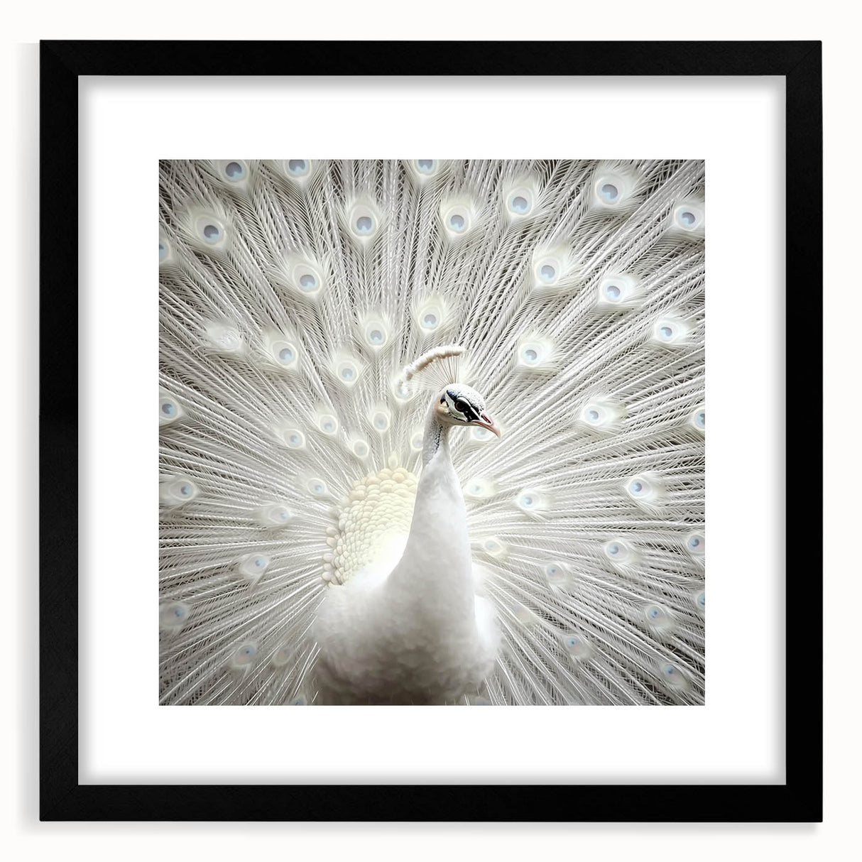 Extra large abstract art print featuring a colorful, textured close-up of animal fur, framed in black.