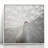 Art deco poster of a zebra in monochrome, acrylic print in a white frame, suitable for modern nursery wall decor.