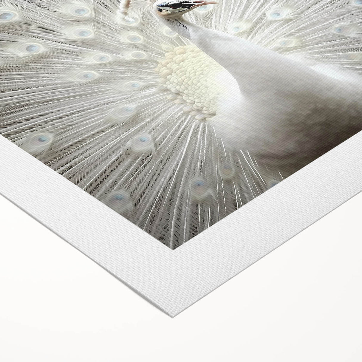 Art deco poster featuring a close-up of an animal on a rolled canvas, with soft gray tones, ideal for dining room wall art.