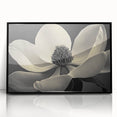 Large abstract wall art featuring floral patterns in vibrant colors on a black acrylic framed print.