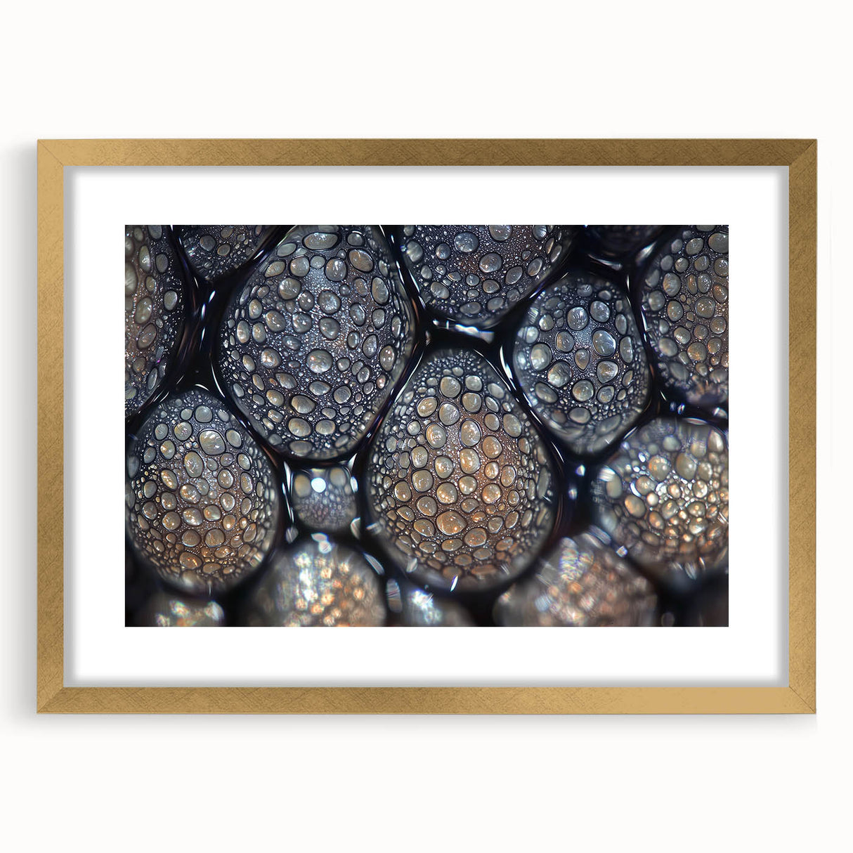 Extra large abstract art print featuring textured swirls in earth tones, framed in gold, ideal for living room decor.