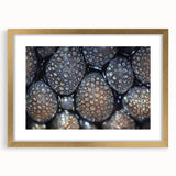 Extra large abstract art print featuring textured swirls in earth tones, framed in gold, ideal for living room decor.