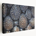 Close-up nature photography on stretched canvas, featuring green foliage, ideal for kitchen wall art.