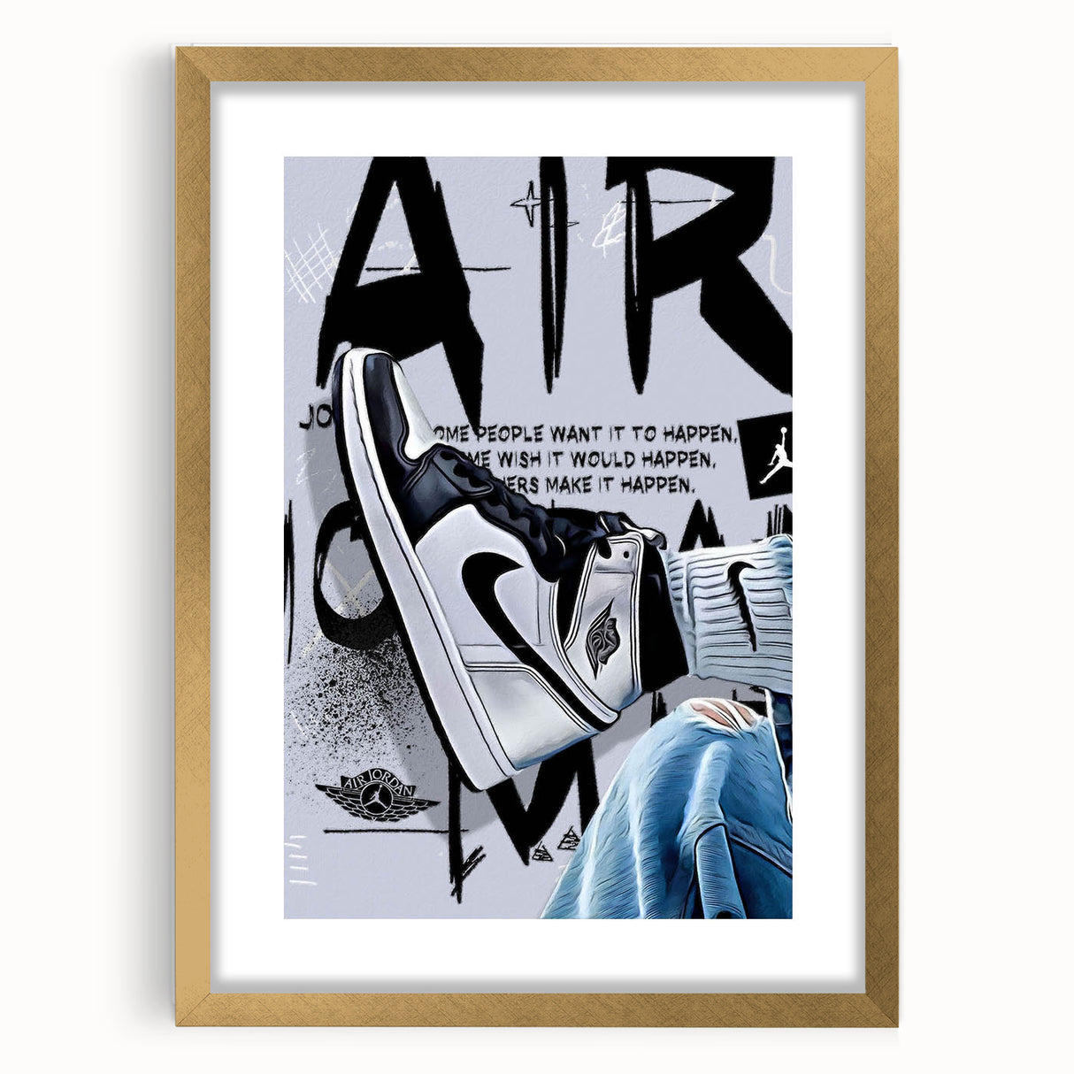 Monochrome Pop Art Wall Art - Black and White Canvas for Urban Décor