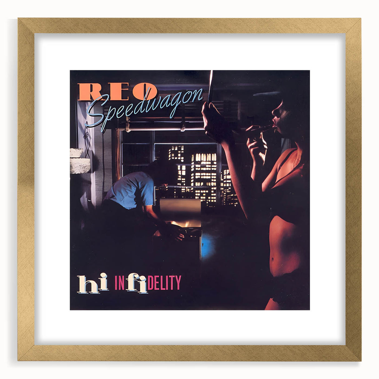 Retro REO Speedwagon Hi Infidelity Poster - Vintage Prints for Art