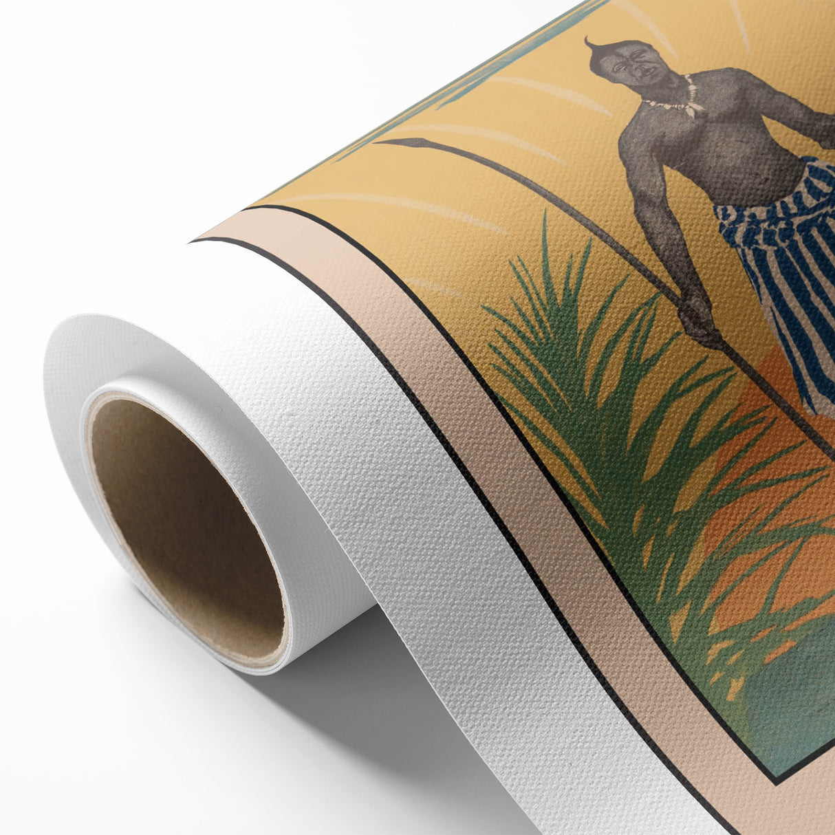 Vintage Kenya Travel Poster | African Culture and Landscape Art Print
