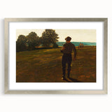 Realism Art Prints - Man with a Scythe by Winslow Homer