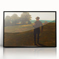 Realism Art Prints - Man with a Scythe by Winslow Homer