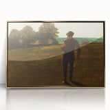 Realism Art Prints - Man with a Scythe by Winslow Homer