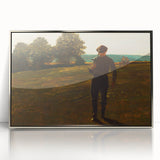 Realism Art Prints - Man with a Scythe by Winslow Homer