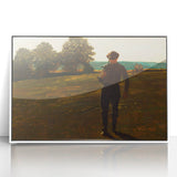 Realism Art Prints - Man with a Scythe by Winslow Homer