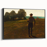 Realism Art Prints - Man with a Scythe by Winslow Homer