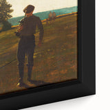 Realism Art Prints - Man with a Scythe by Winslow Homer