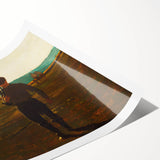 Realism Art Prints - Man with a Scythe by Winslow Homer
