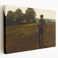 Realism Art Prints - Man with a Scythe by Winslow Homer