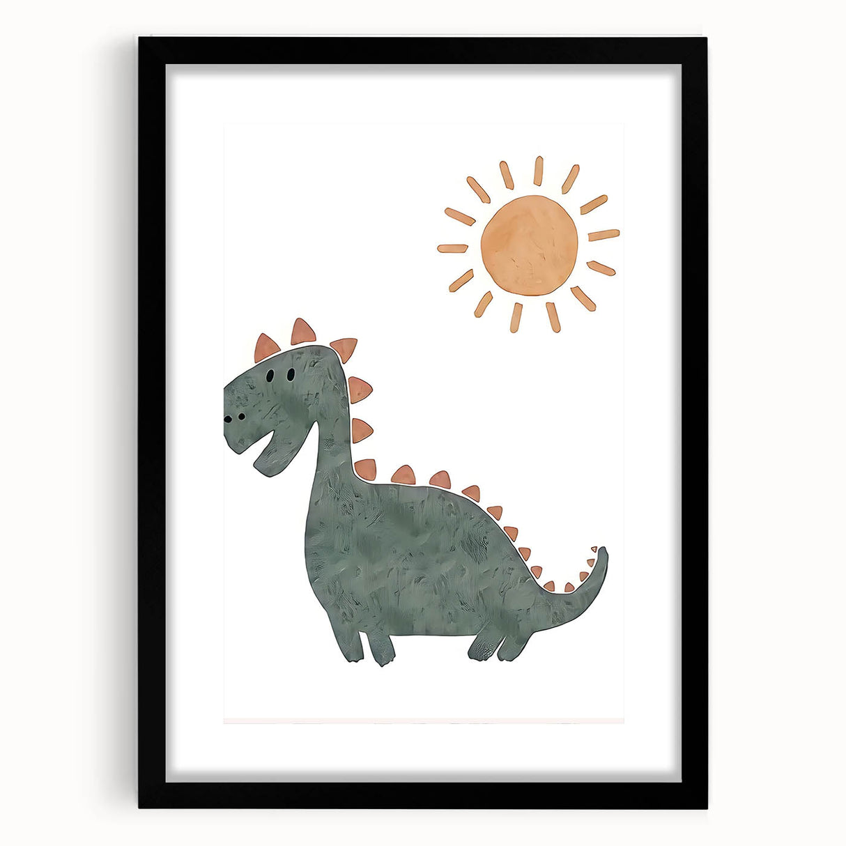 Dinosaur Nursery Wall Art - Stretched Canvas Baby Room Decor
