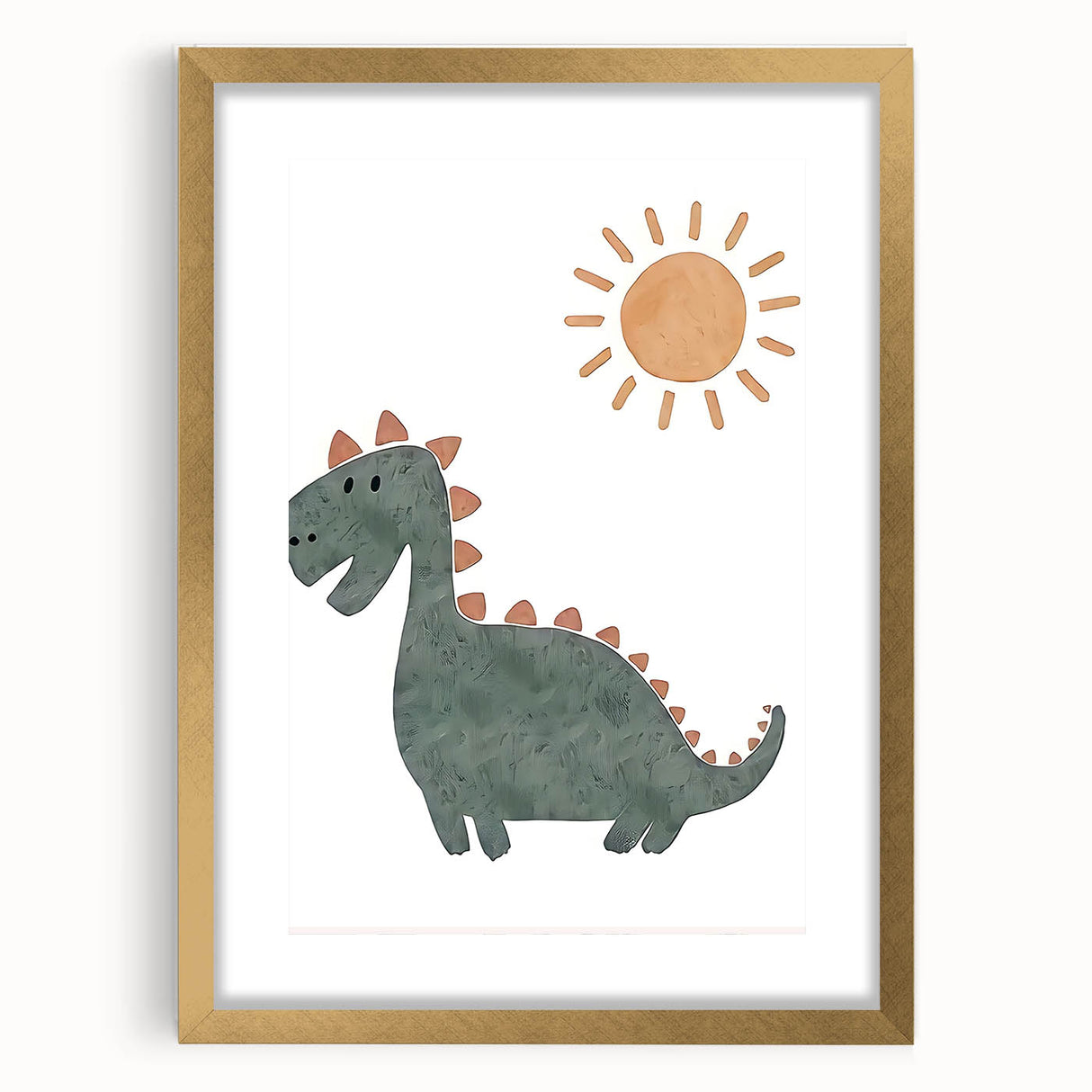 Dinosaur Nursery Wall Art - Stretched Canvas Baby Room Decor