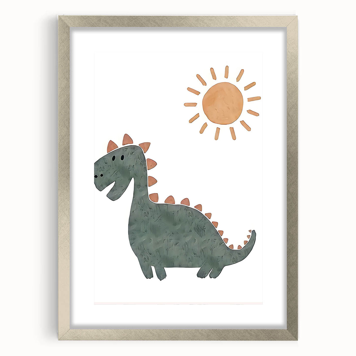 Dinosaur Nursery Wall Art - Stretched Canvas Baby Room Decor