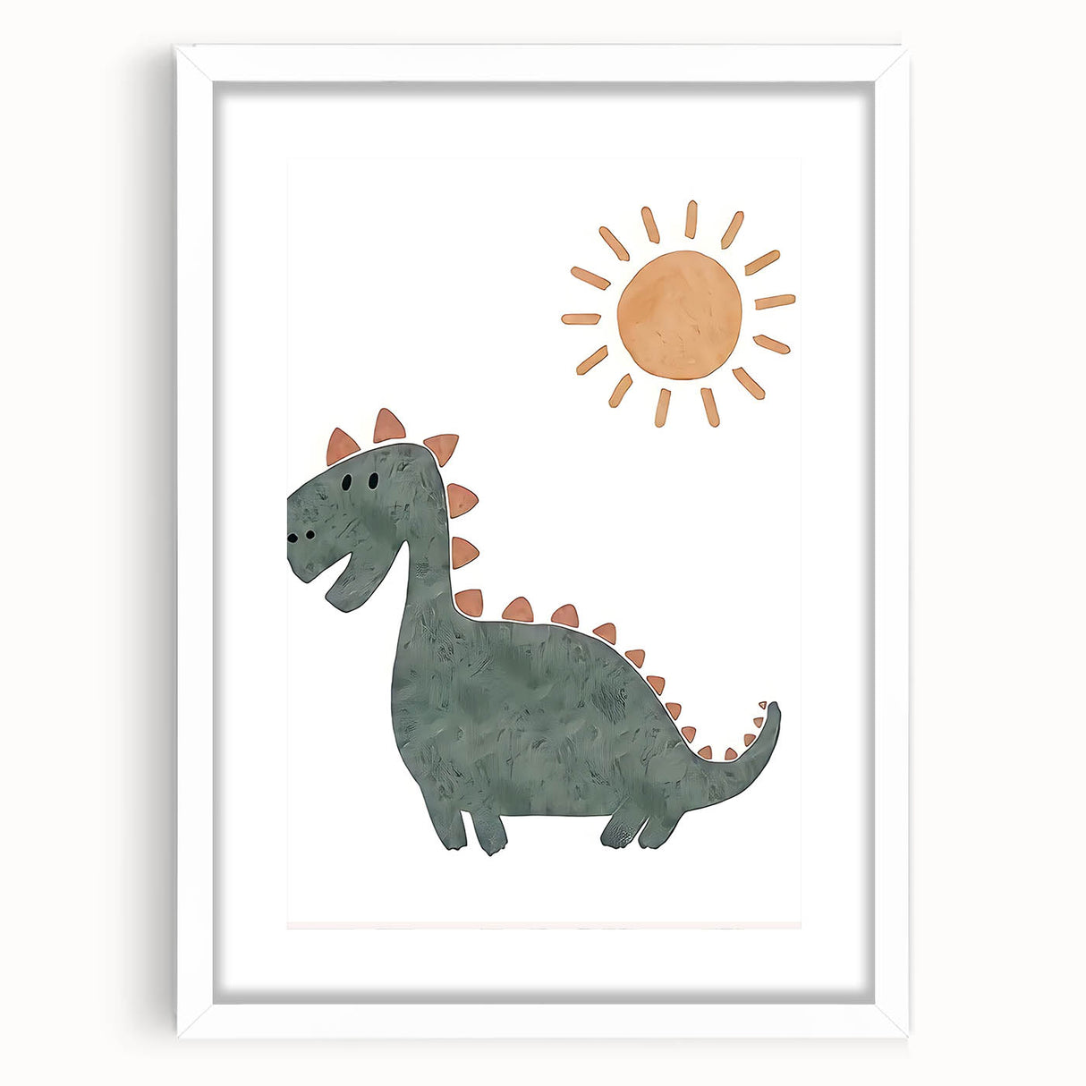 Dinosaur Nursery Wall Art - Stretched Canvas Baby Room Decor