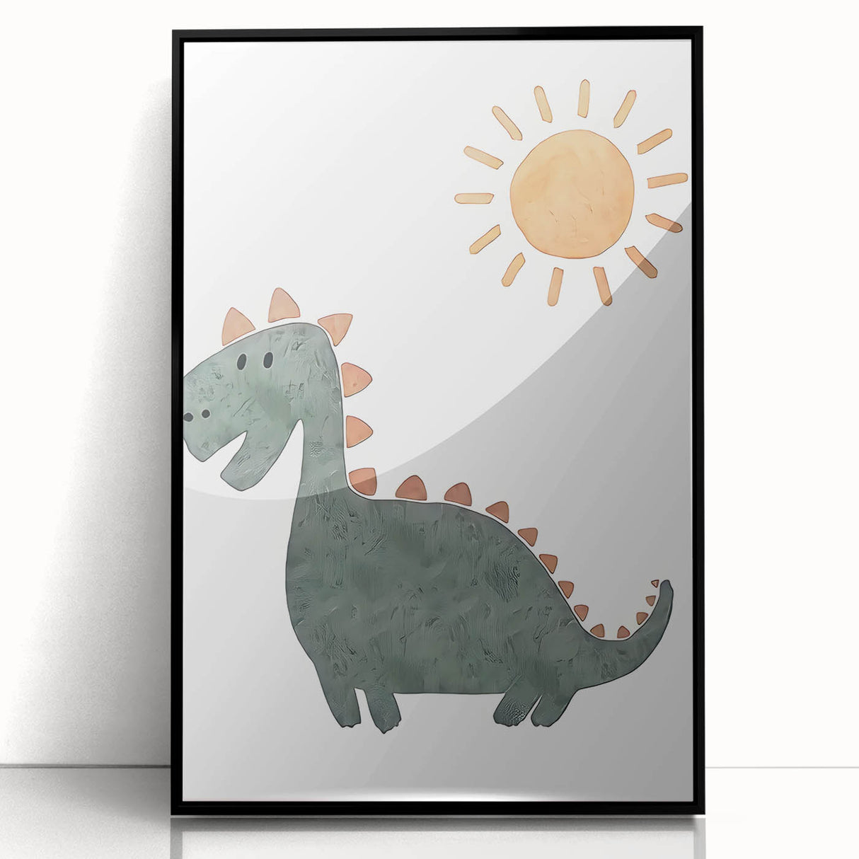 Dinosaur Nursery Wall Art - Stretched Canvas Baby Room Decor