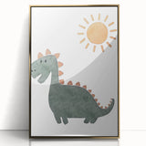 Dinosaur Nursery Wall Art - Stretched Canvas Baby Room Decor