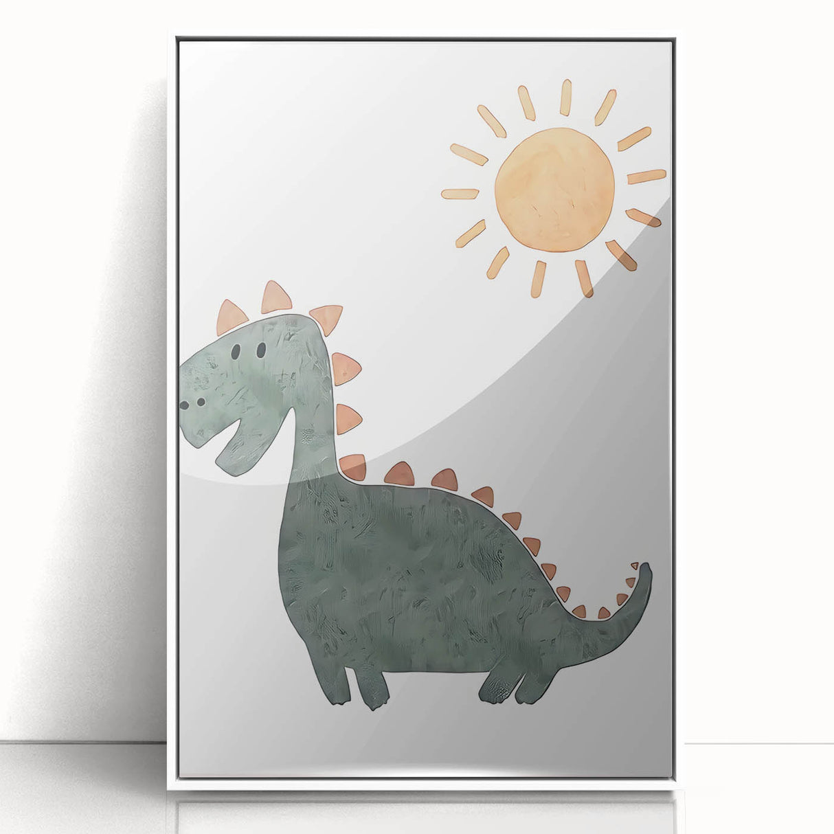 Dinosaur Nursery Wall Art - Stretched Canvas Baby Room Decor