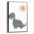 Dinosaur Nursery Wall Art - Stretched Canvas Baby Room Decor